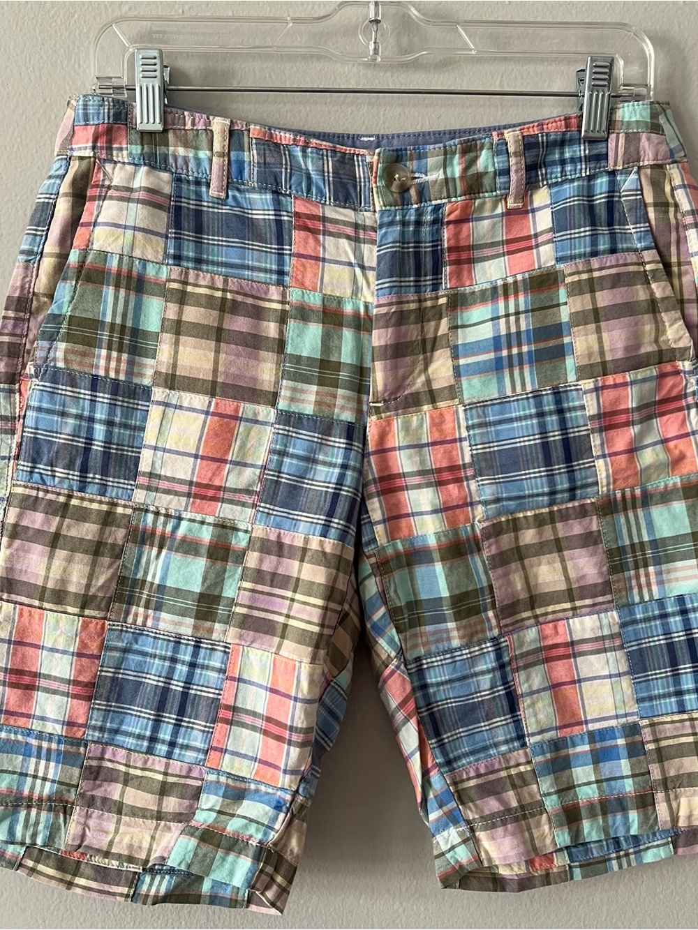 L.L. Bean Multicolor Patchwork Plaid Shorts